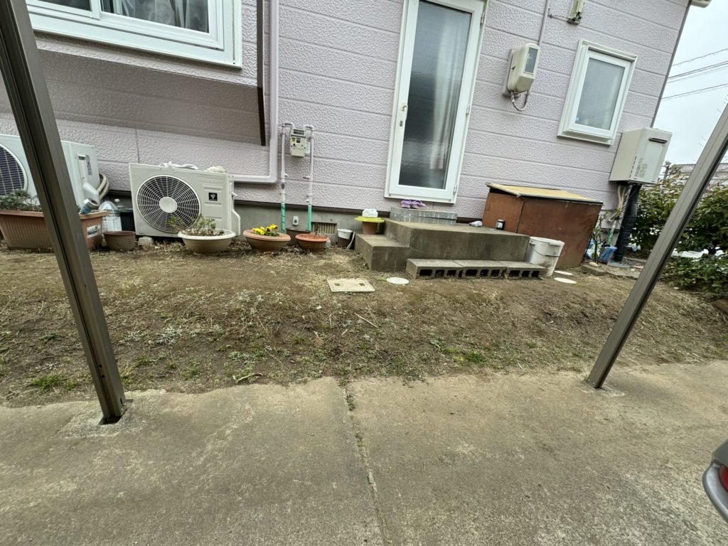 郡山リフォーム外土間ビフォー写真