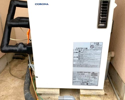 石油給湯器入替えと同時に使用していない給水管を撤去してスッキリ【施工事例93】