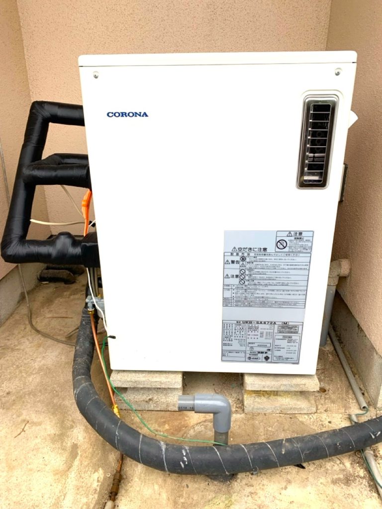 郡山リフォーム石油給湯器入替えアフター写真