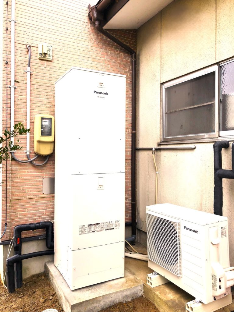 郡山リフォーム石油給湯器→エコ給湯器交換アフター写真