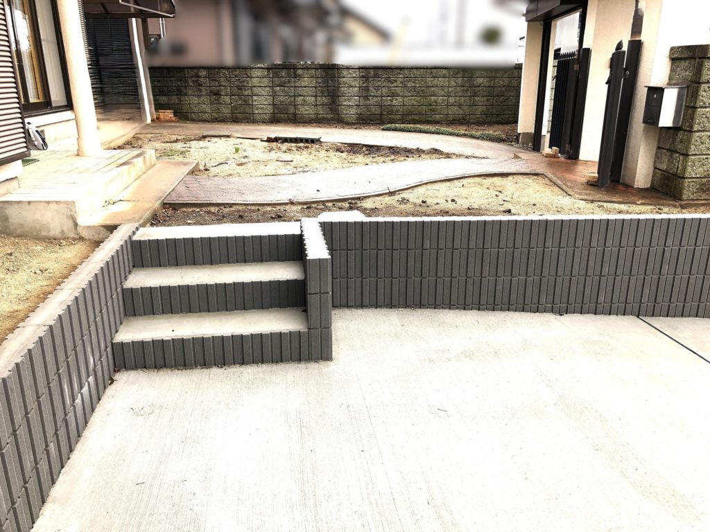 郡山リフォーム駐車場拡張アフター写真