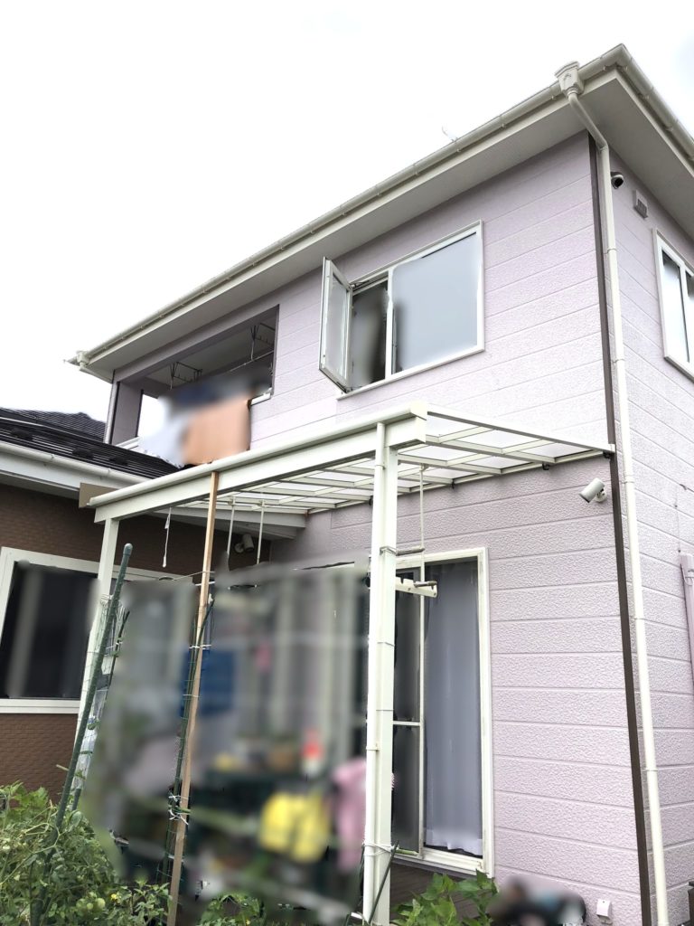 郡山リフォームバルコニー取付ビフォー写真